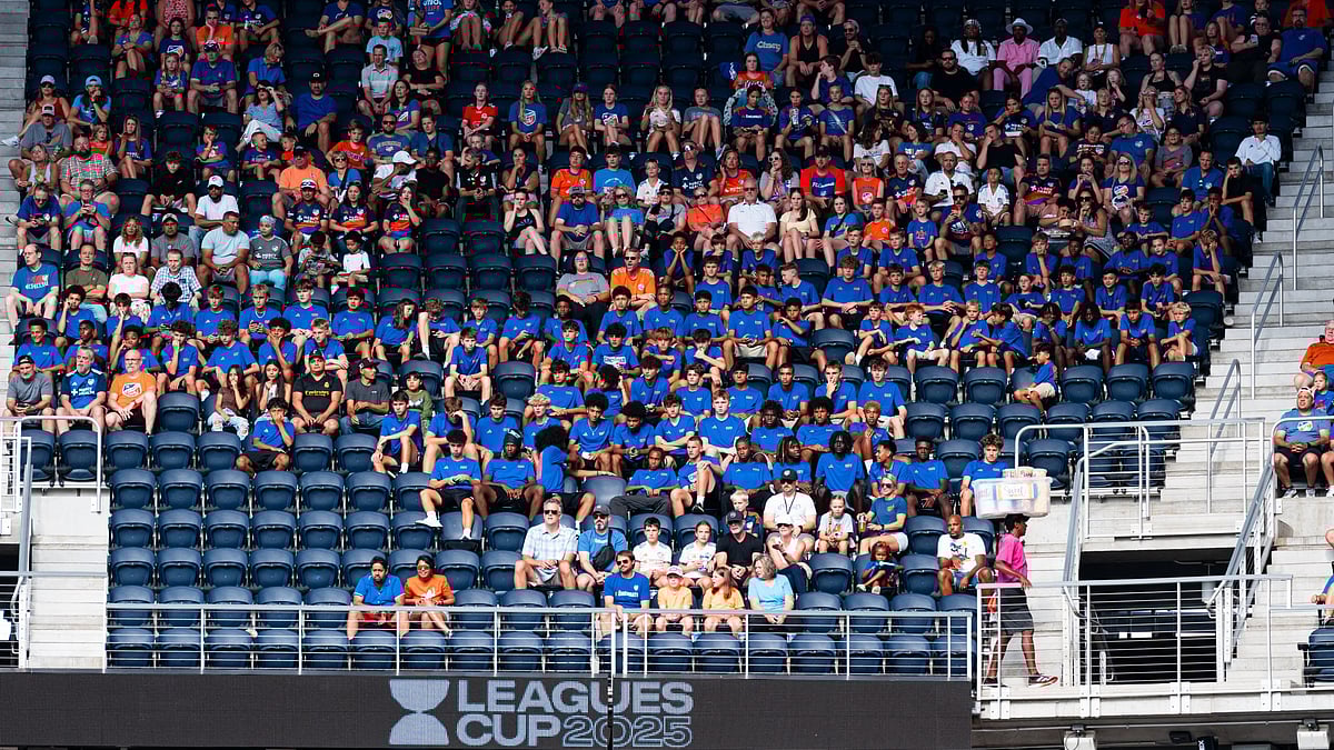 | Photo: X/FCCincyAcademy : Cincinnati vs Guadalajara, Leagues Cup 2025: File photo of FC Cincinnati fans during Leagues Cup 2025.