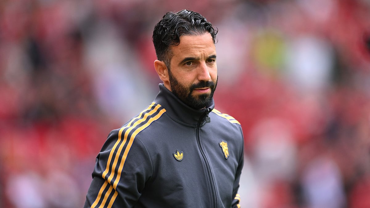 Ruben Amorim looks on during Manchester United's final pre-season friendly