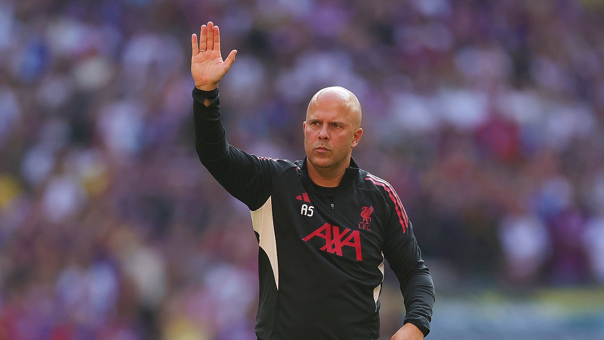 Liverpool boss Arne Slot after the FA Community Shield 2025 match agianst Crystal Palace.