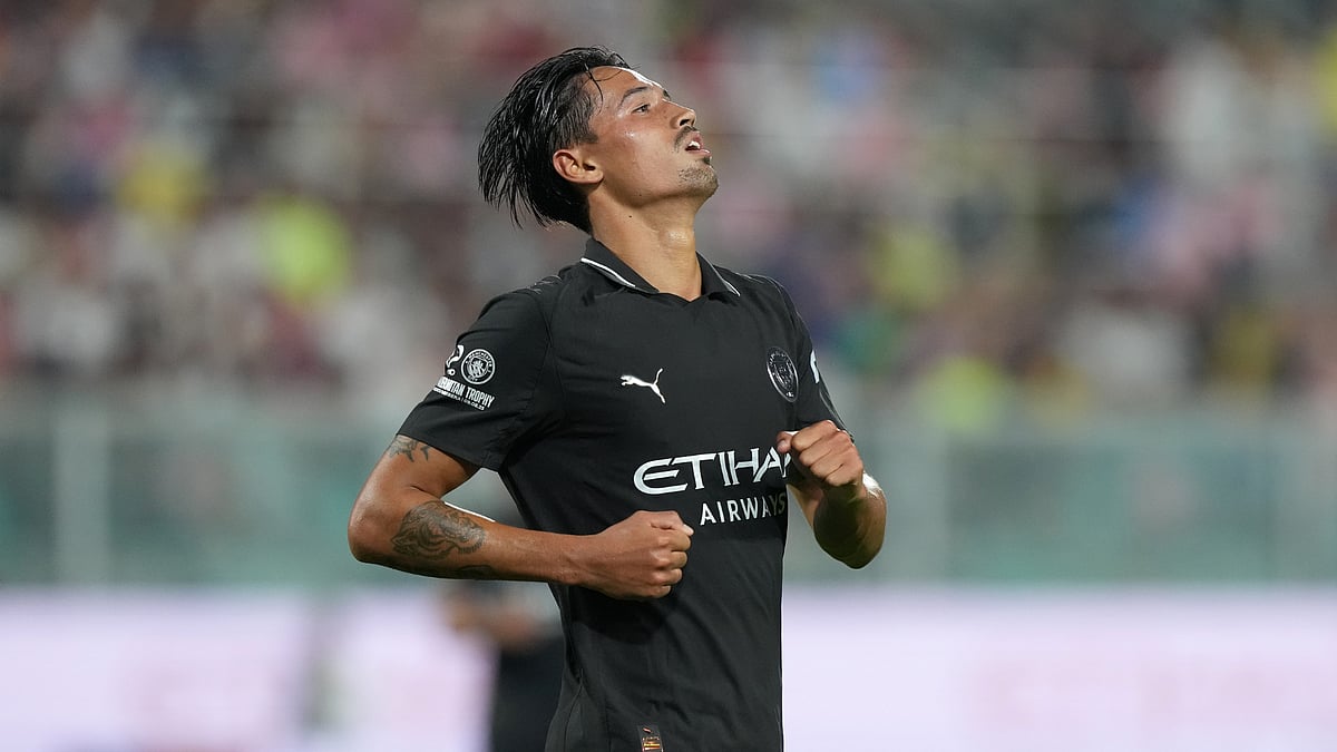 File : File photo of Tijjari Reijnders in action for Manchester City.