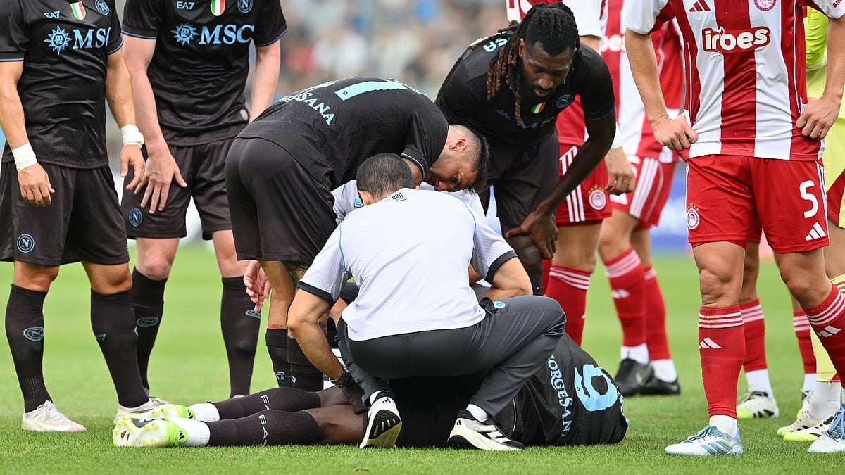 Romelu Lukaku suffered an injury against Olympiacos.