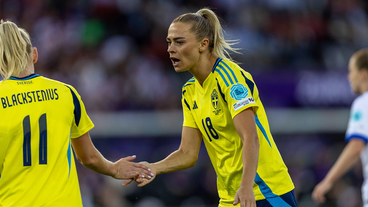 Fridolina Rolfo pictured in action at Euro 2025