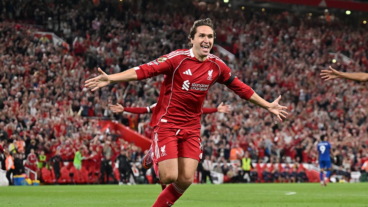 Chiesa celebrates his goal against Bournemouth