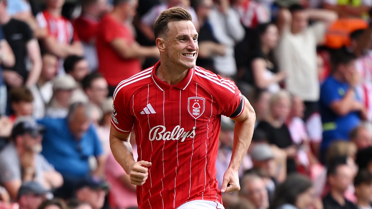 Chris Wood scored twice as Forest beat Brentford