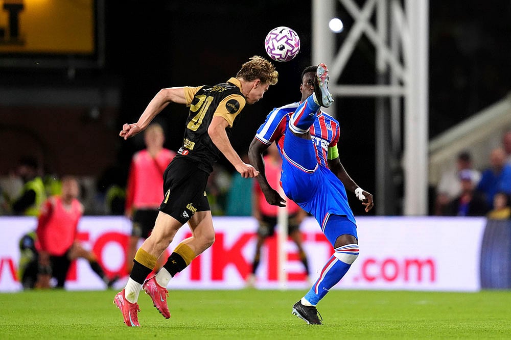 | Photo: John Walton/PA via AP : UEFA Conference League Playoff 1st Leg: Crystal Palace Vs Fredrikstad