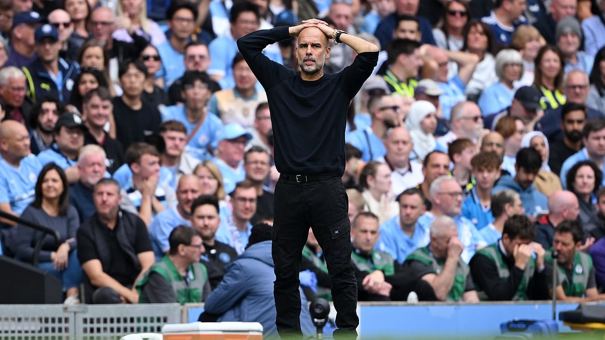 Beaten City boss Pep Guardiola