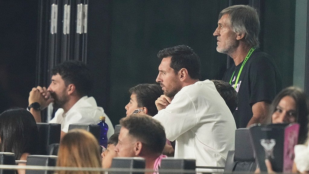 Photo: AP : Lionel Messi also did not feature in Inter Miami's Leagues Cup quarter-final win.