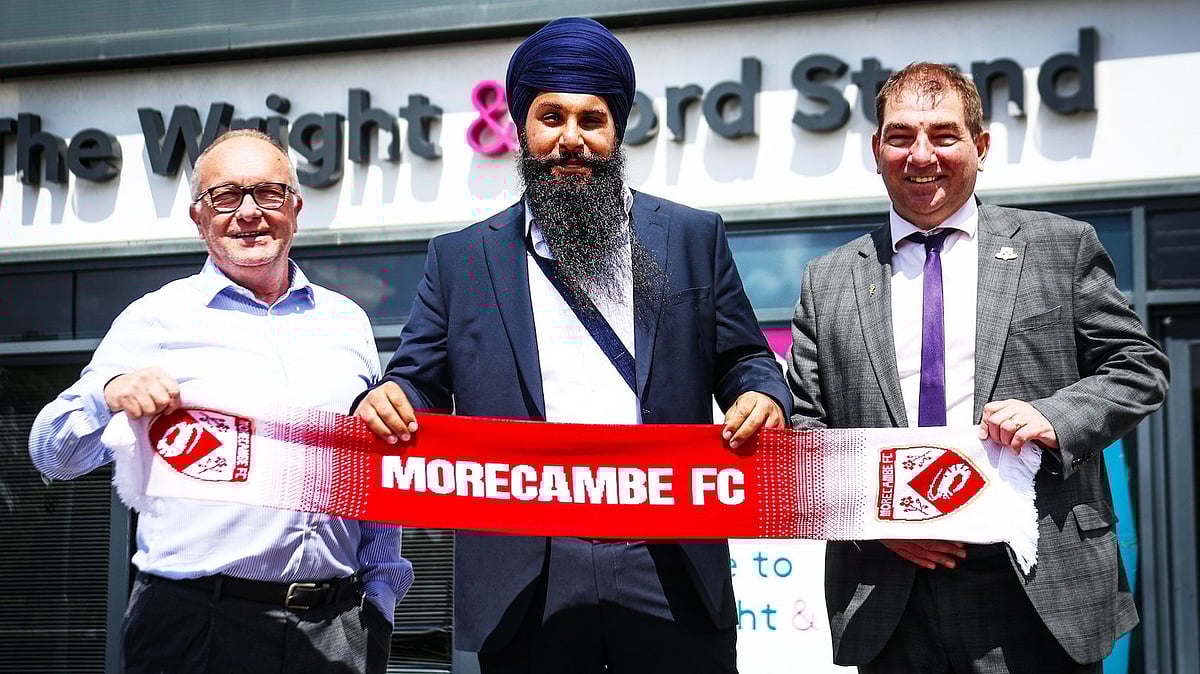 X/MorecambeFC : Morecambe FC appointing Panjab Warriors as owners.