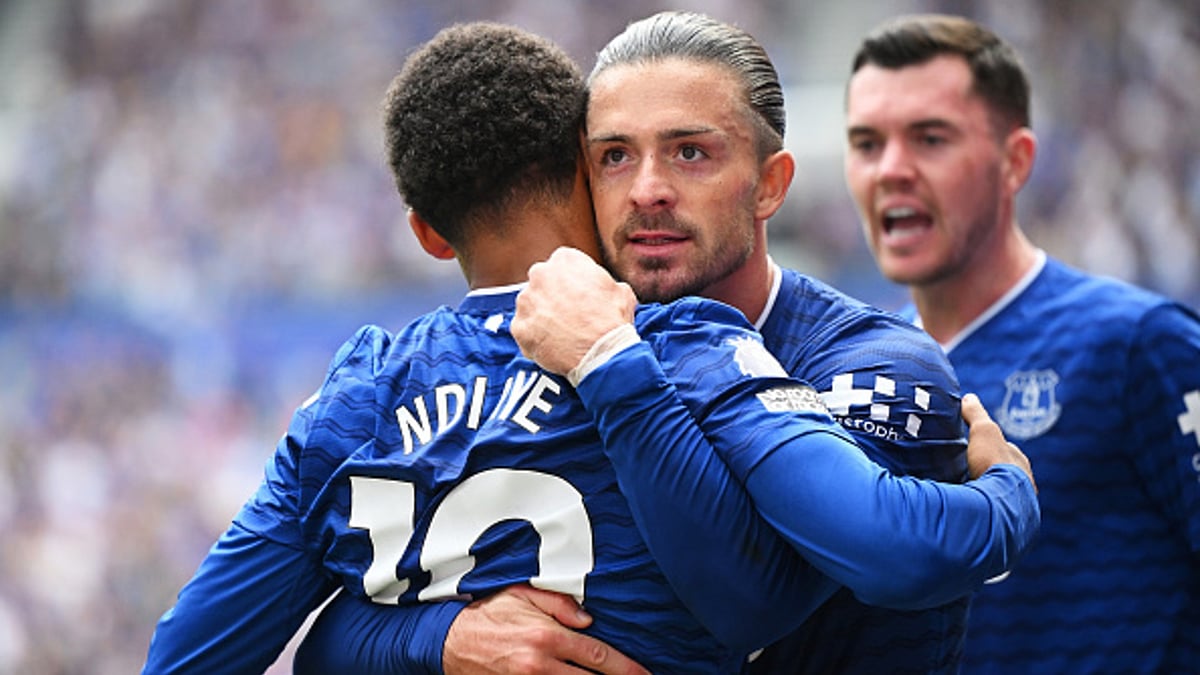 Jack Grealish celebrates
