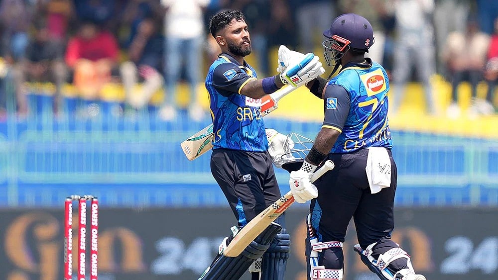 | Photo: AP/Eranga Jayawardena : Sri Lanka take on England in 1st ODI of the three-match series in Colombo on January 22.