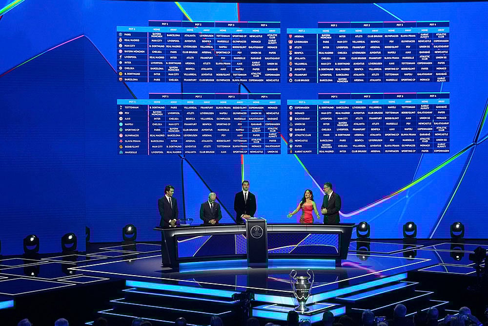 | Photo: AP/Laurent Cipriani : UEFA Champions League 2025-26 Draw