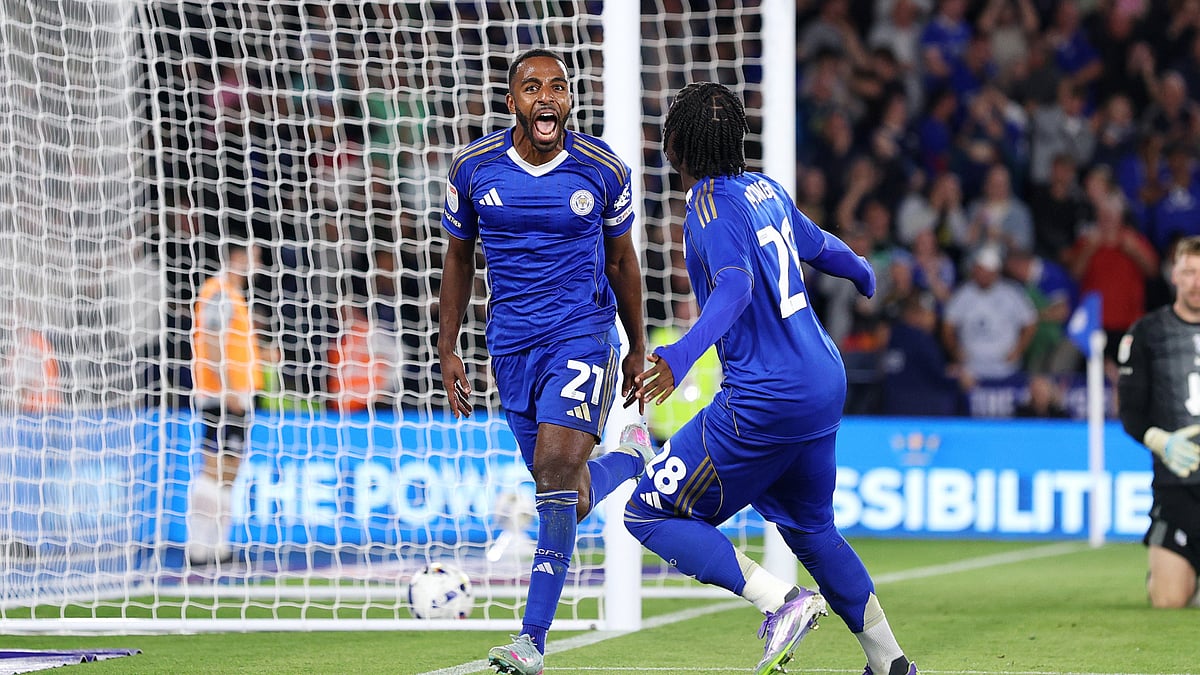 Ricardo Pereira celebrates his goal against Birmingham City in EFL Championship 2025-26.