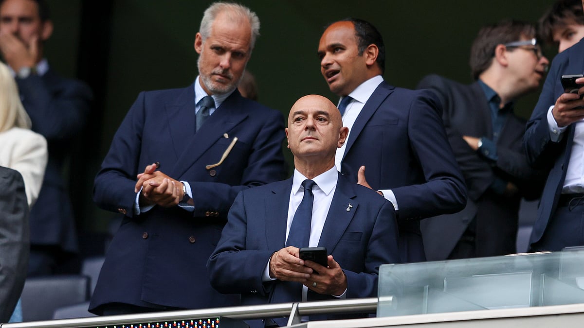 Daniel Levy pictured during Tottenham's 1-0 loss to Bournemouth last Saturday
