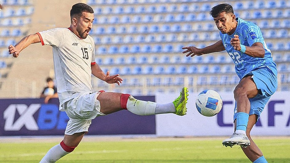 AIFF : Action from the India vs Afghanistan, CAFA Nations Cup 2025 group B match in Hisor, Tajikistan.