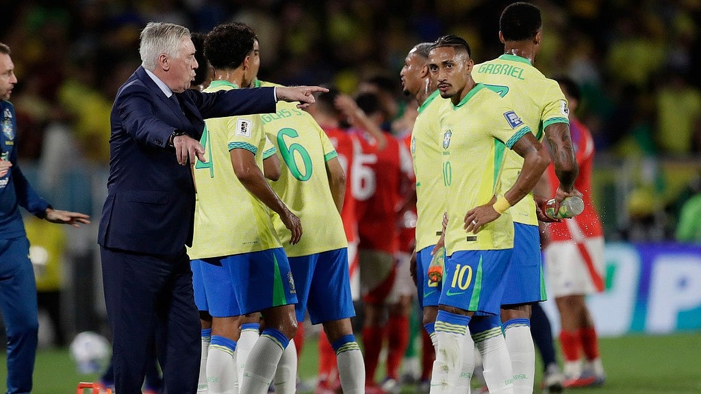 AP : Brazil Vs Chile, FIFA World Cup 2026 CONMEBOL Qualifiers: The Selecao in action.