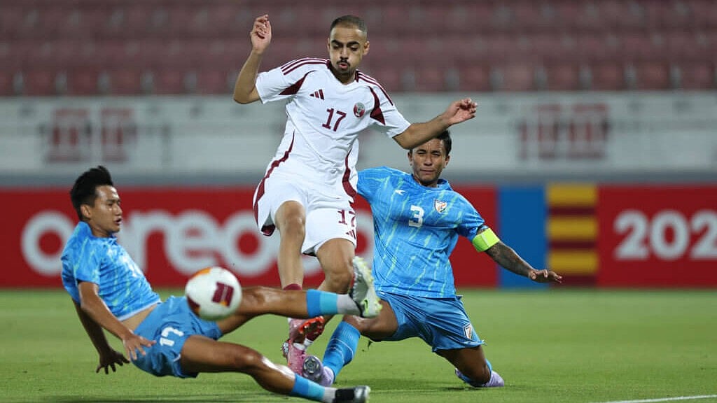 AIFF : India Vs Qatar, AFC Under-23 Asian Cup 2026 Qualifiers: Action from the group F match in Doha.