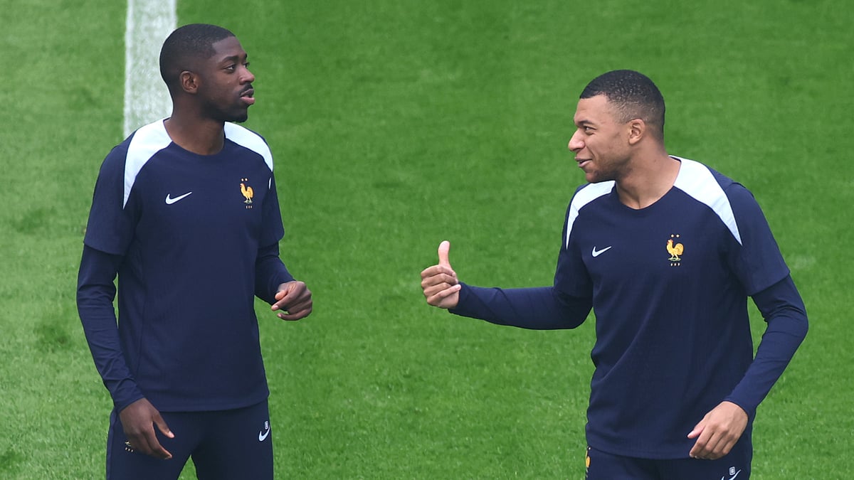 Ousmane Dembele and Kylian Mbappe on international duty with France