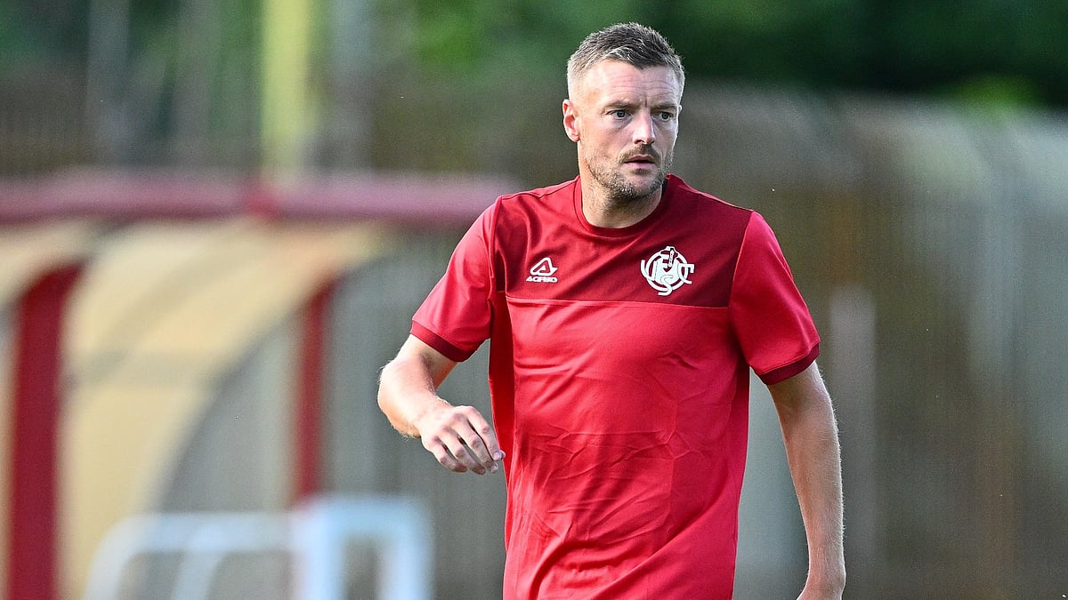 Cremonese's Jamie Vardy in training for Cremonese.