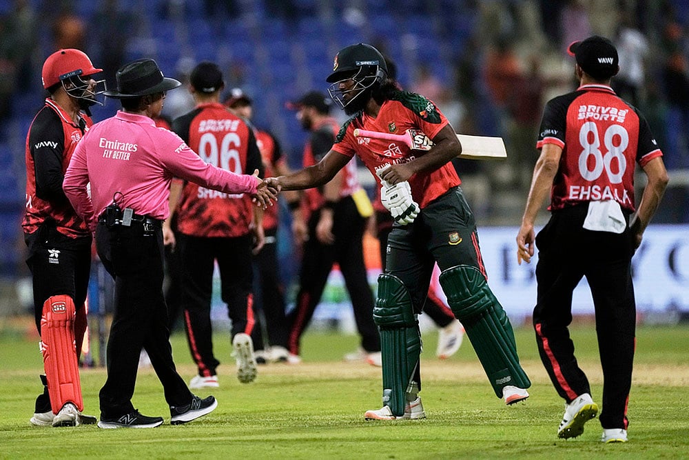 | Photo: AP/Fatima Shbair : Asia Cup 2025, Match 3: Bangladesh vs Hong Kong