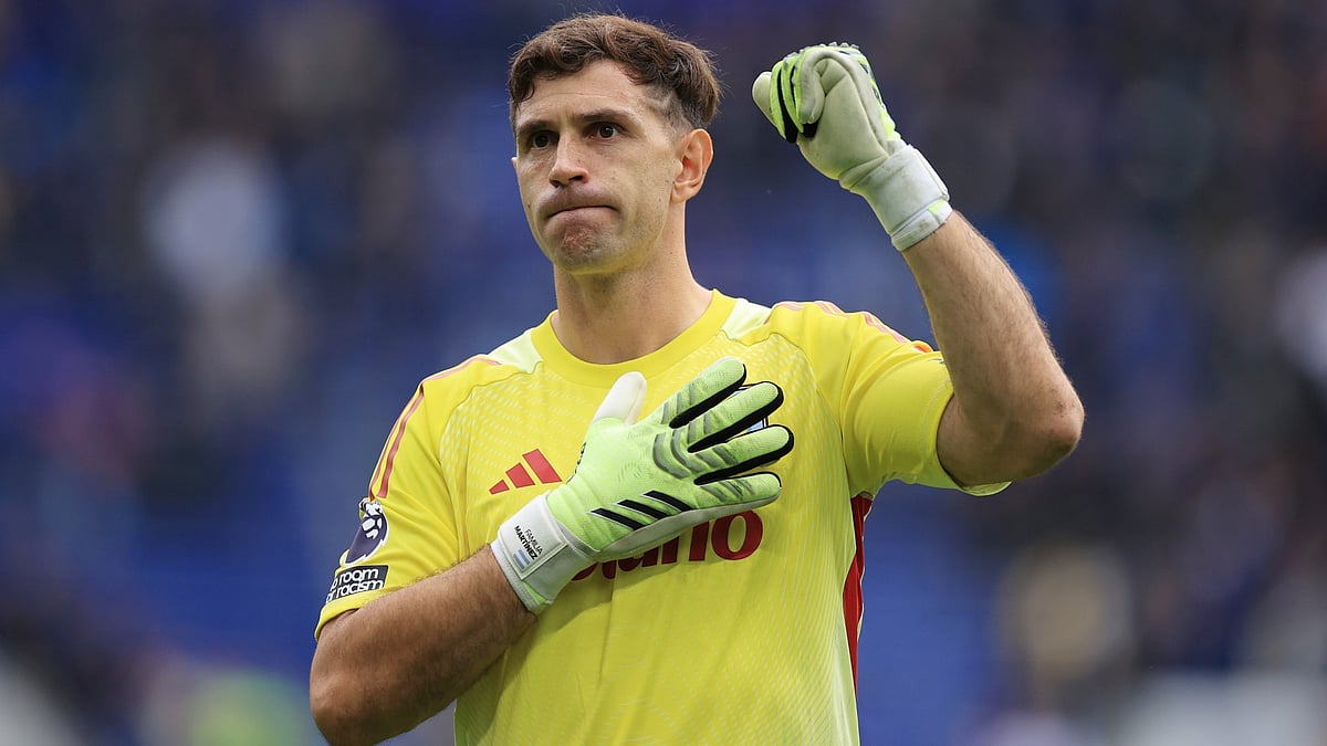 Emi Martinez of Aston Villa.