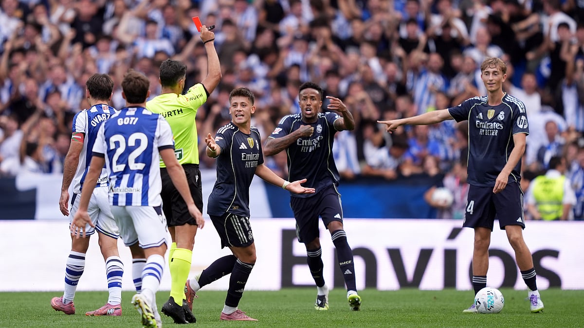 Dean Huijsen was sent off for Real Madrid against Real Sociedad