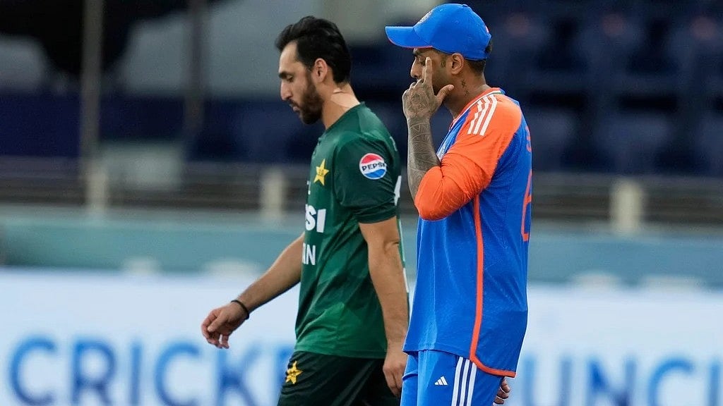 | Photo: AP Photo/Altaf Qadri : IND vs PAK match could get washed out as theres prediction of heavy rains and thunderstorms on February 13, 2026.