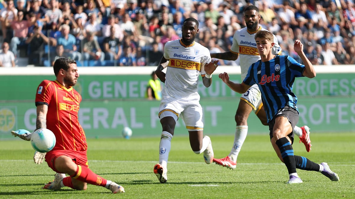 De Ketelaere scored twice in Atalanta's win over Lecce