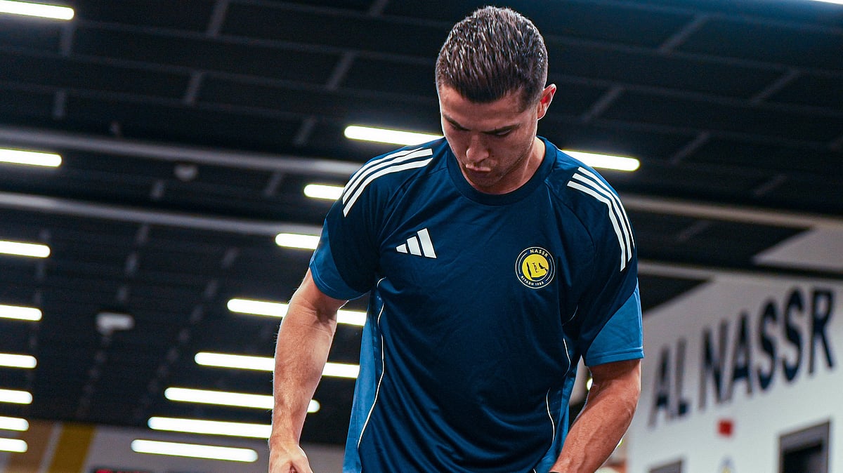 | Photo: X/AlNassrFC_EN : Al-Nassr's Cristiano Ronaldo in training ahead of the AFC Champions League Two match against FC Istiklol.