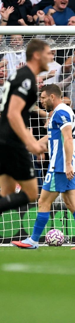 Brighton dejected after conceding an equaliser