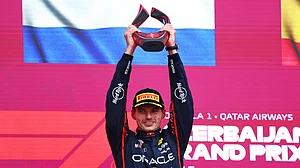 Azerbaijan Grand Prix winner Max Verstappen.