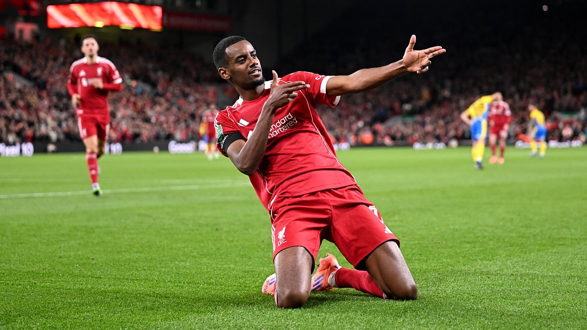 Alexander Isak scored his first goal for Liverpool