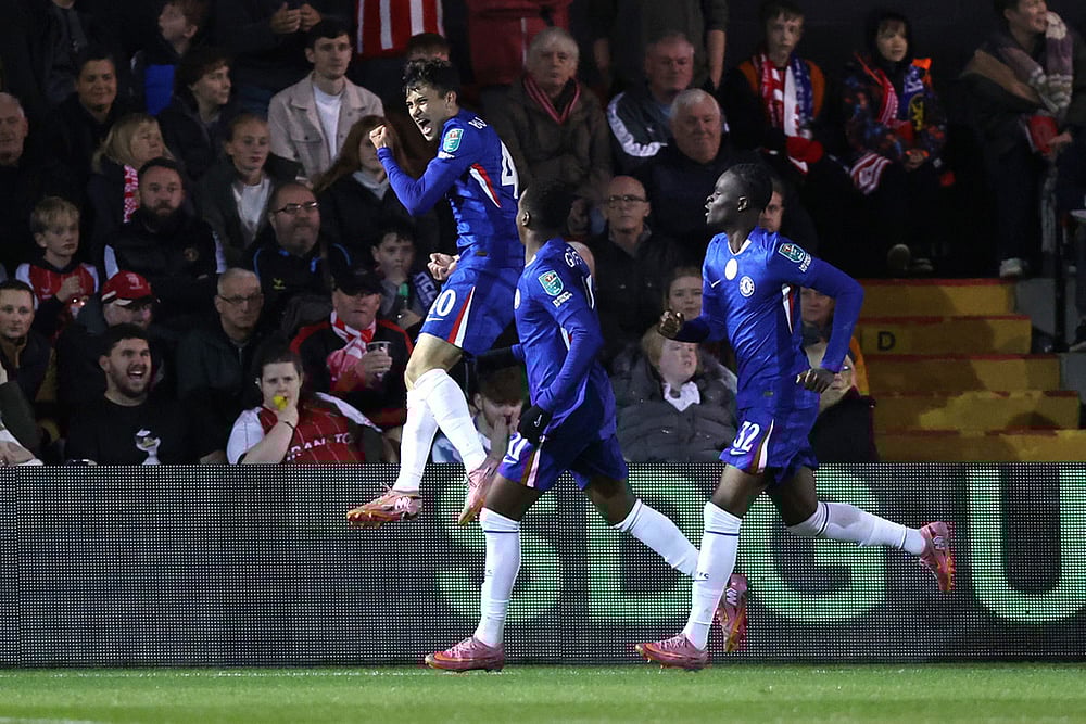 | Photo: Nigel French/PA via AP : EFL Cup 2025-26: Lincoln City Vs Chelsea