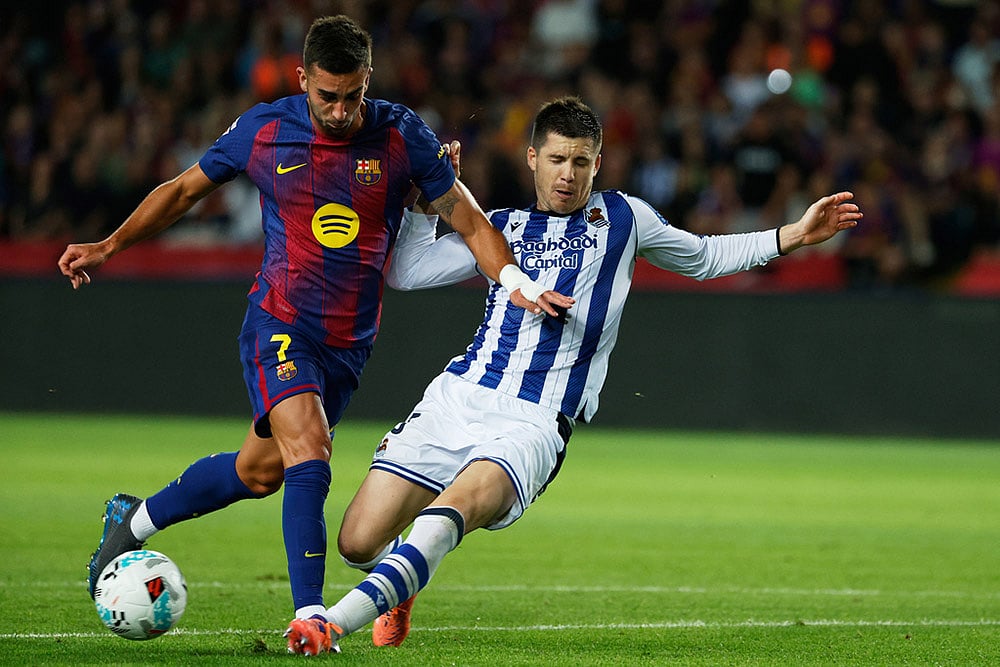 | Photo: AP/Joan Monfort : La Liga 2025-26: FC Barcelona vs Real Sociedad