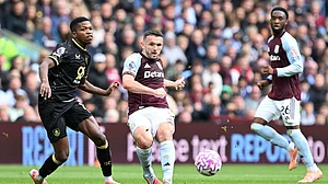 Photo: Cody Froggatt/PA via AP : English Premier League Matchday 7 LIVE Scores: Aston Villa is set to face Arsenal in a riveting encounter at Villa Park on Saturday, December 6.