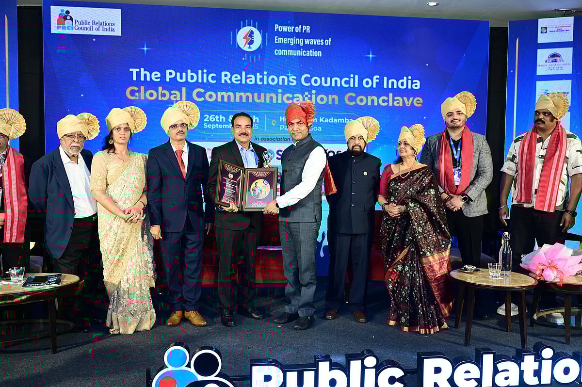 Mr. P. Jaya Prakash receiving the award