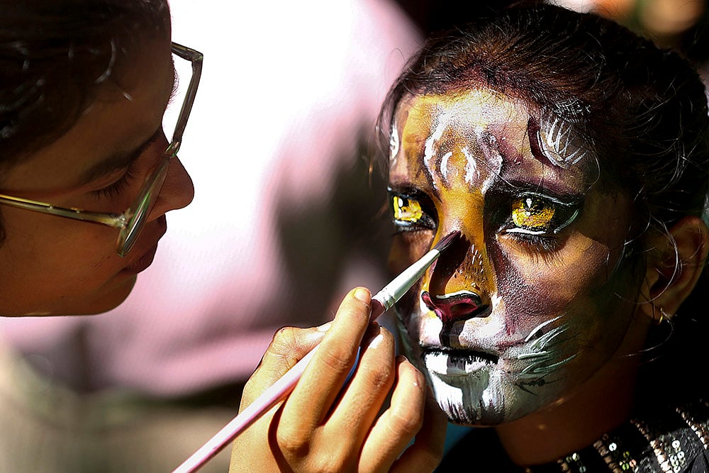 | Photo: PTI : Wildlife Week in Bhopal