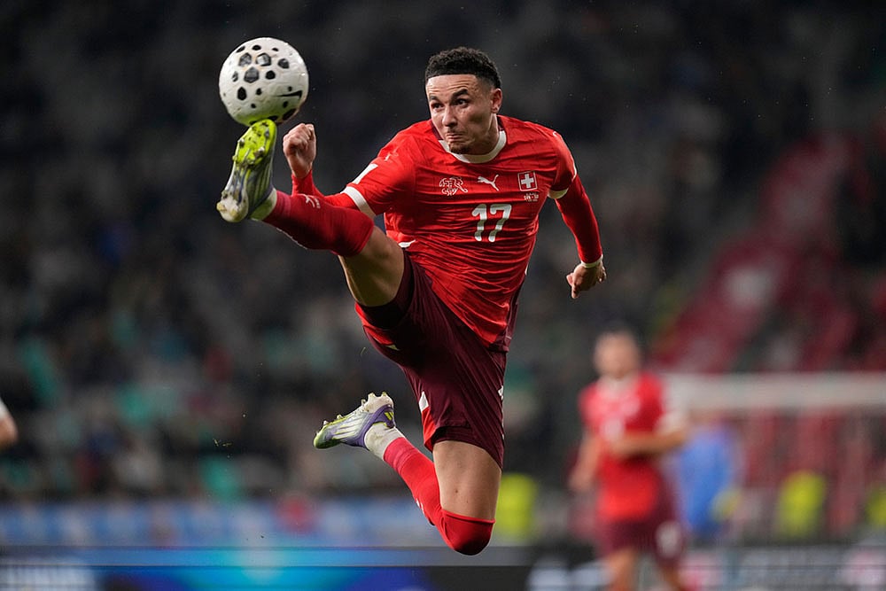 | Photo: AP/Darko Bandic : World Cup Qualifying Soccer Match: Slovenia vs Switzerland