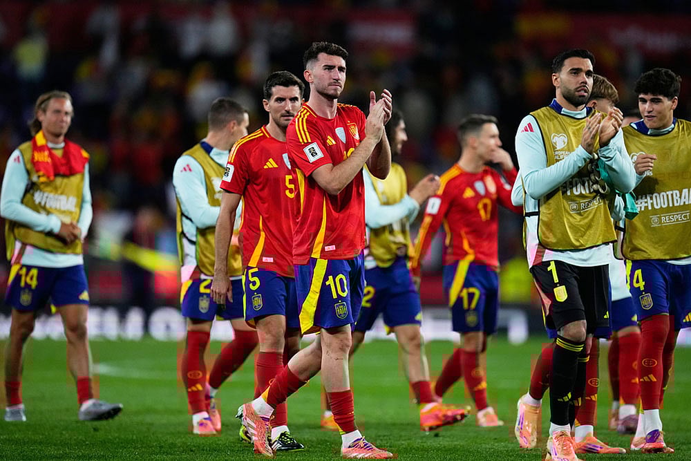 | Photo: AP/Manu Fernandez : World Cup Qualifier Soccer Match: Spain vs Bulgaria