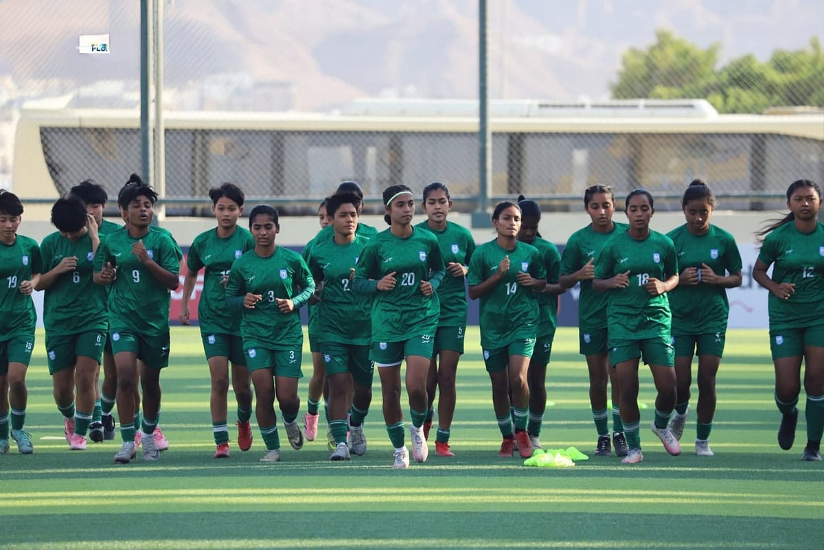 X/Bangladesh Football Federation  : Bangladesh U17 team training ahead of their clash against Chinese Taipei in AFC U17 Asian Cup qualifiers. 