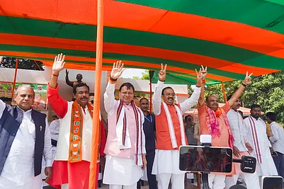 Uttarakhand CM Pushkar Singh Dhami in Bihar