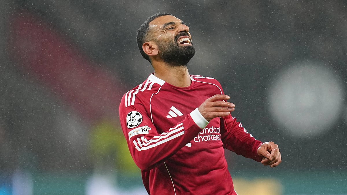 File : File photo of Mohamed Salah in action for Liverpool.