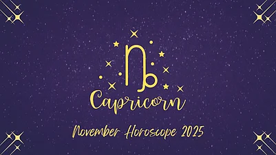 Capricorn Monthly Horoscope for November 2025