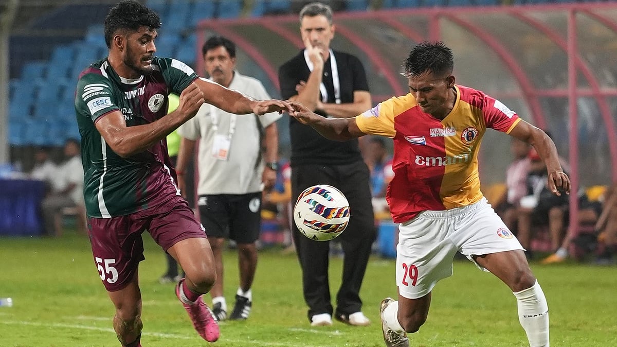 X/ IndianFootball : Mohun Bagan 0-0 East Bengal Highlights, AIFF Super Cup 2025: Goalless Draw Sends Red And Golds Into Semifinals