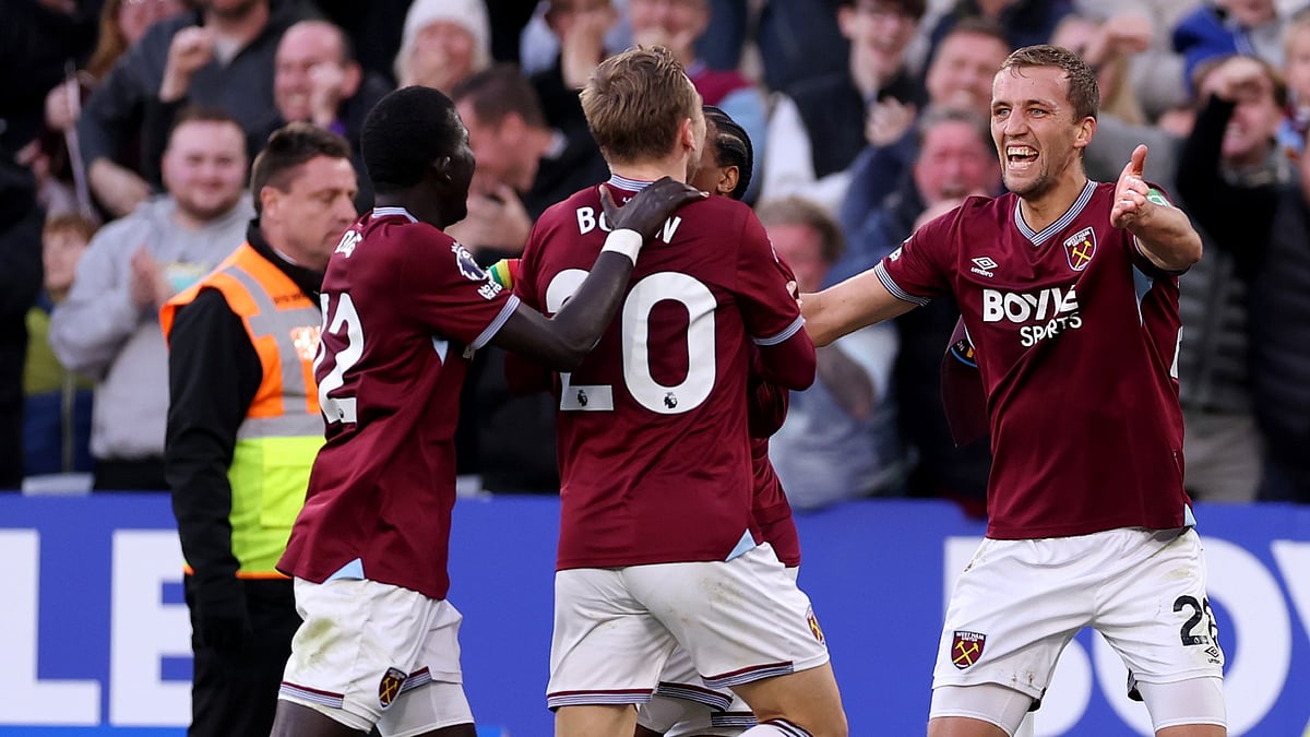 West Ham celebrate their win over Newcastle