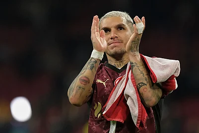 | Photo: AP/Patrick Post : Galatasarays Lucas Torreira walks off the pitch after the Champions League between Ajax and Galatasaray in Amsterdam, Netherlands.