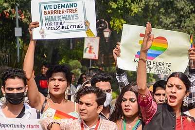 | Photo: PTI : People from the LGBTQ+ community take part in the Kanpur Queer Pride Parade 2025.