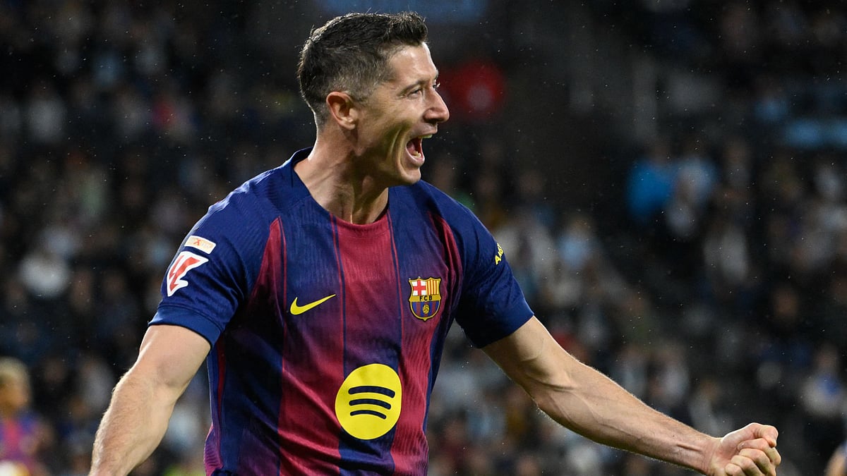 Robert Lewandowski now has seven goals in LaLiga this season