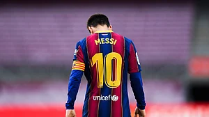 Lionel Messi during his time at Barcelona