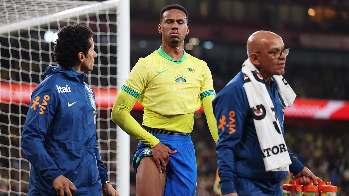 Gabriel Magalhaes limps off against Senegal