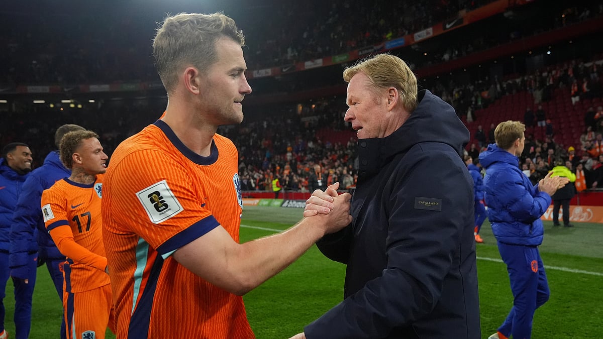 Netherlands boss Ronald Koeman and Matthijs de Ligt